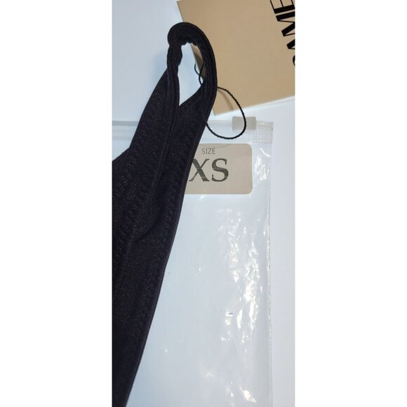 SAME Los Angeles Bottom Swim  Womens Solid 90s Size XSmall Black - Picture 2 of 6